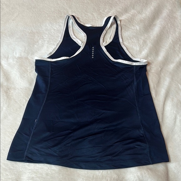 Nike Blue Fitted Athletic Tank Top - Picture 3 of 9